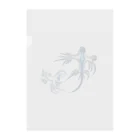 森図鑑の[森図鑑] アオミノウミウシ2匹バージョン Clear File Folder