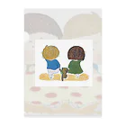 まついはるかの絵のはんぶんずっこ　パンツ編 Clear File Folder