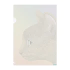 理絵のねこ 虹色 Clear File Folder