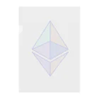 Web3 Shopのeth glyph colored クリアファイル