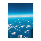 青空の飛行機から見た青空 Clear File Folder