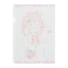 ぴょん🐰のいちごみるくうしちゃん Clear File Folder