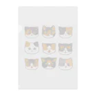 ふわにゃんshopのうちのミケちゃん Clear File Folder