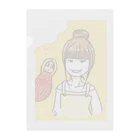 ほくほくcampingの雑貨屋店主とマトリョーシカさん Clear File Folder