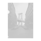 artsquadのアメリカ ニューヨーク ブルックリンブリッジ クリアファイル