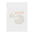 mocha_jasmine_shopの美味しいピザが食べたいな Clear File Folder