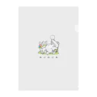 N's Creationの回文グッズ わにのにわ Clear File Folder