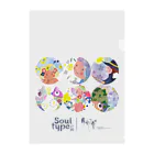 月妃雫 オフィシャルショップのSoul type 診断【all B】 Clear File Folder