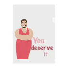 RainbowTokyoのYou deserve it クリアファイル