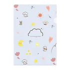 つむぎちゃん☁️*⋆のつむぎちゃんの優しいクリアファイル（アイスブルー） Clear File Folder