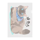 だいこくの猫絵生活ショップのばろんさん Clear File Folder