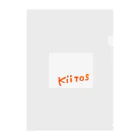 kiitos!のkiitos orange Clear File Folder