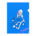 ヨシノカナタのアイスガールとスクーター クリアファイル Clear File Folder