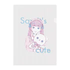 Say it's cuteのSay it's cute クリアファイル