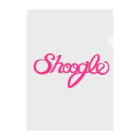 週刊少年ライジングサンズのShoogle(シューグル)ロゴ ピンク Clear File Folder