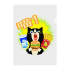 dodonkoshopの美味！ハンバーガー猫 Clear File Folder