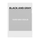 BLACK AND GRAYのBLACK AND GRAY Clear File Folder