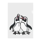 penguininkoの仲良く鳴き交わす🐧🐧 クリアファイル