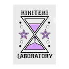 KIKITEKI_LABORATORYの砂時計 薄紫 クリアファイル