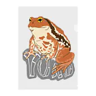 LalaHangeulのTOAD (ヒキガエル) 英字バージョン クリアファイル