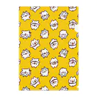 おむすび屋のねこいぬ総柄黄色 Clear File Folder