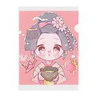 Nest Lab Kyotoの舞妓ちゃん　春 Clear File Folder