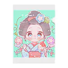 Nest Lab Kyotoの舞妓ちゃん　夏 Clear File Folder