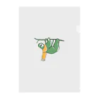 おすぎのナマケモノ × マフラー Clear File Folder