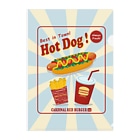 Teal Blue CoffeeのHot and Fresh! Clear File Folder