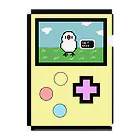 鳥とお花の雑貨店(sakurabun)のドット絵ゲーム風　ももひきレベル2　ライトイエロー クリアファイル