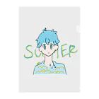 サエリの落書きのSummerBoy Clear File Folder