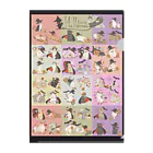 だいこくの猫絵生活ショップのハロウィンクリアファイル Clear File Folder