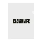 オンラインショップ「田んぼ」の「ELEVANLIFE」文字グッズ Clear File Folder