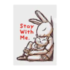 BeachBunnyのうさぎとねこ　Stay With Me クリアファイル