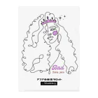 アフアの秘密タロットの❥アフアの秘密タロット【クリアファイル】Bad Mama Jama  (WH)  Clear File Folder