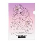 アフアの秘密タロットの❥アフアの秘密タロット【クリアファイル】Live like a wild flower.  (PK)  Clear File Folder