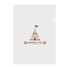 パレオな部族グッズストアのPaleolithic Camping Tent (Original Color) Clear File Folder