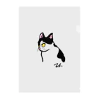 toru_utsunomiyaの猫のテン クリアファイル