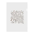 はしづめ_ねこのツメのねこいっぱい Clear File Folder