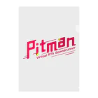 Pitman🦊🚫🪶RTA走者 Speedrunner VtuberのPitman ロゴ クリアファイル