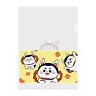 天晴花衣のいぬはりこくん(賑やか) Clear File Folder