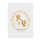 ちこもこのちこもこ＊きいろいおはな Clear File Folder