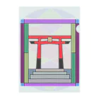 ぬんぬんしょっぷのステンドガラスっぽいグッズ Clear File Folder