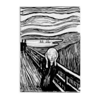 MUGEN ARTのムンク　叫び　Munch / The Scream リトグラフ　 クリアファイル