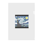 H.K.Goatmanのドット絵星月夜 Clear File Folder