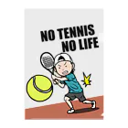 NO TENNIS NO LIFEの全仏オープンテニス風 クリアファイル