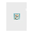 sweetsmailstudioの3Dイラストコーギー Clear File Folder