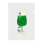 iii sum+ illustrationのmelon soda Clear File Folder