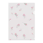 春階響羽/marmarizerの「博愛のTulip」クリアファイル(pink) Clear File Folder