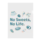 SU-KUのNo Sweets,No Life.Ⅱ Clear File Folder